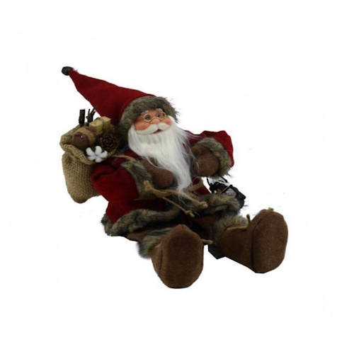 BABBO NATALE ROSSO SEDUTO 19X23
