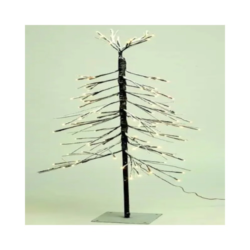 ALBERO LUMINOSO DECORATO NEVE 112 LED
