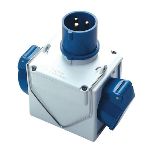 ADATTATORE CEE DOPPIO 73110