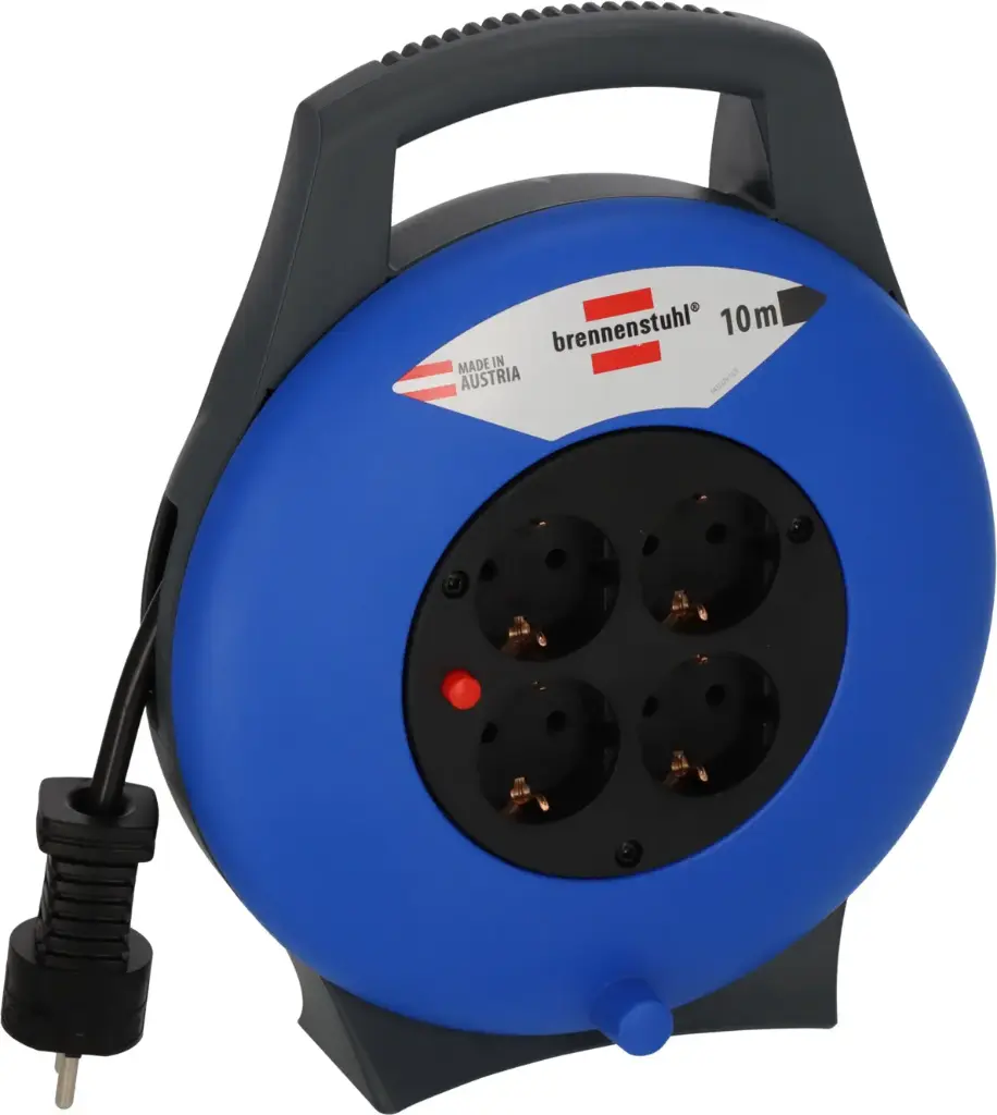 AVVOLGICAVO 4 PRESE NERO/BLU 10m