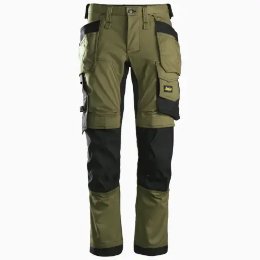 PANTALONE STRETCH VERDE-NERO SNICKERS 